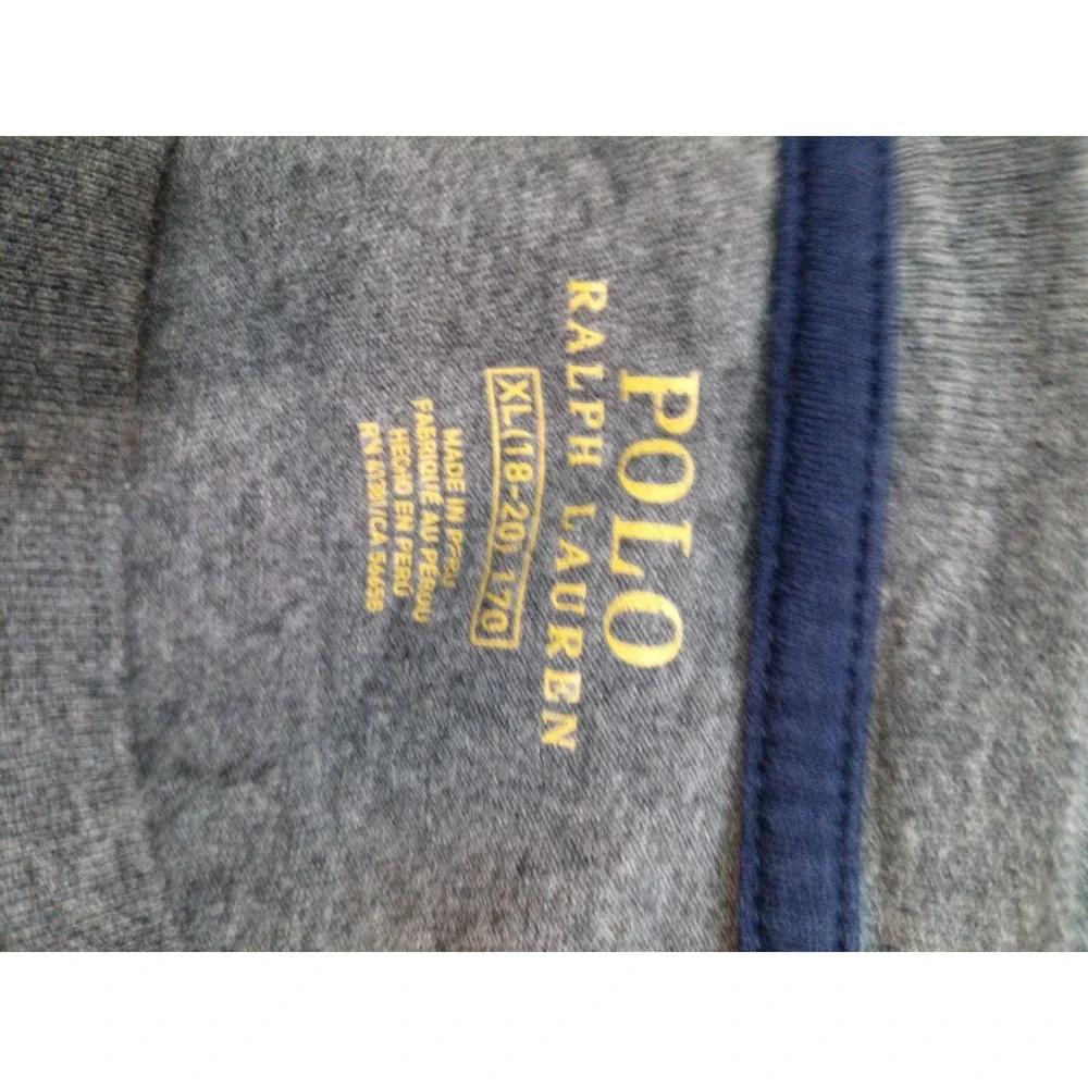 Polo Ralph Lauren Shirt Youth XL 18-20 Blue Long Sleeve Crewneck NWT Green Pony